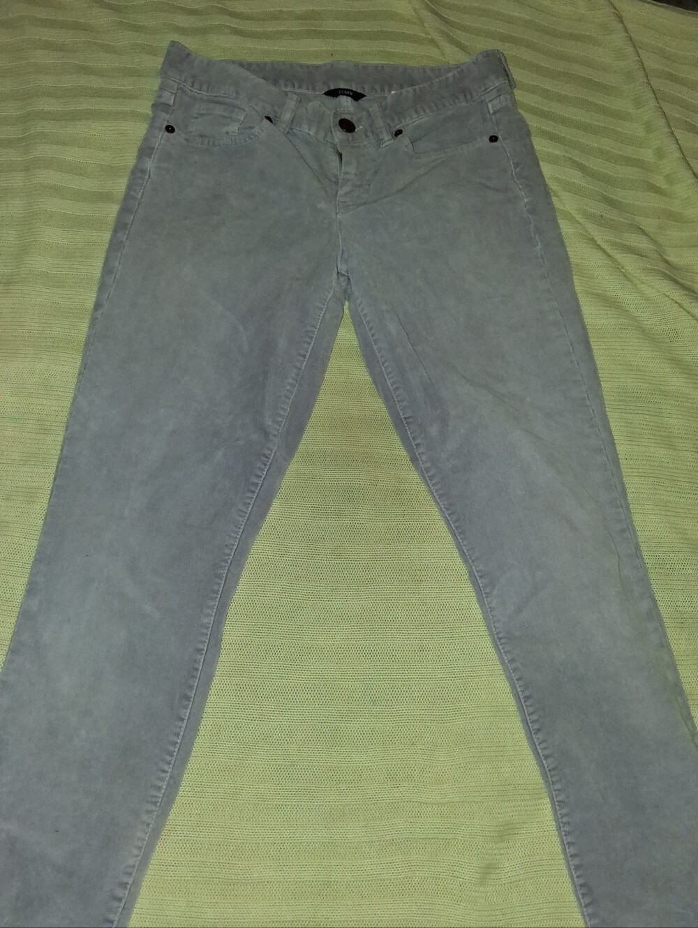 Jcrew Toothpick Skinny Corduroy Pants Zipper Bottom